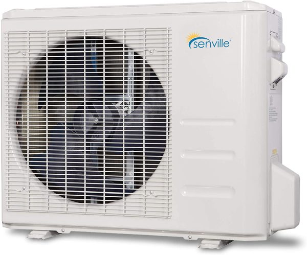 Senville SENL-12CD 12000 BTU Ductless Mini Split Air Conditioner and Heat Pump, White - Image 3