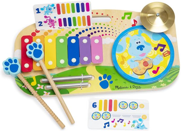 Melissa and Doug Blue's Clues and You - Wooden Music Maker Board (5 Instruments) - Image 8