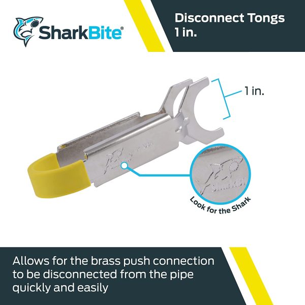 SharkBite U715A Universal Disconnect Tongs, Push-to-Connect Fittings, SharkBite Fitting Removal Tool, 1 Inch - Image 2