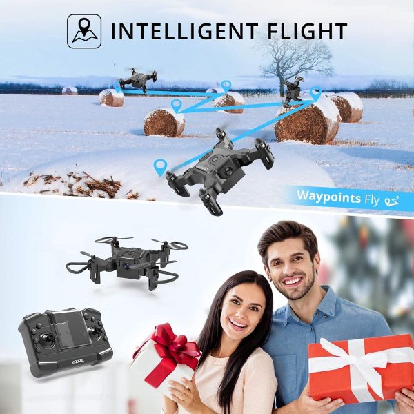 4DRC V2 Mini Drone with Camera for Kids Adults,720P HD FPV Live Video drone for Beginners,RC Foldable Quadcopter,App Control,3D Flips and Headless Mode,One Key Return,Altitude Hold,3 Batteries - Image 7