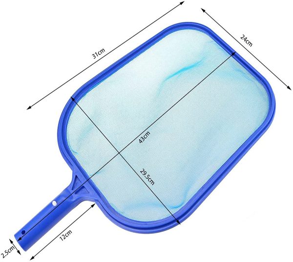 Pool Skimmer Net, Pool Leaf Skimmer Net Professional Pond Accessories for Indoor and Outdoor Swimming Pools, Fish Ponds, Fountain Ponds, Bathtubs - Image 2