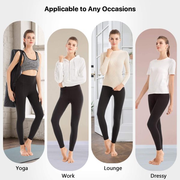 SINOPHANT Leggings for Women High Waist Stretch Opaque Tummy Control Gym Yoga Pants - Image 6