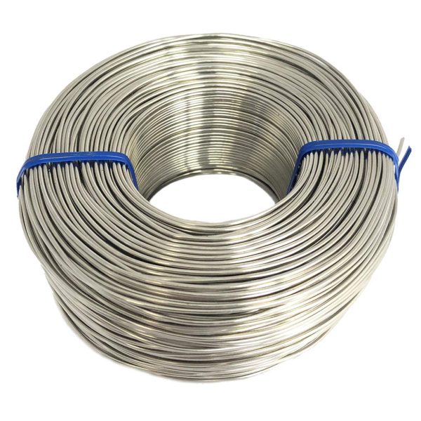 Tie Wire - (1X Rolls) of Premium Stainless Steel 18 Gauge Tie Wire - 3 1/8lb - 18 GA - Rebar Tie Wire (Stainless Steel Wire) (18 Gauge Stainless Steel, 1)