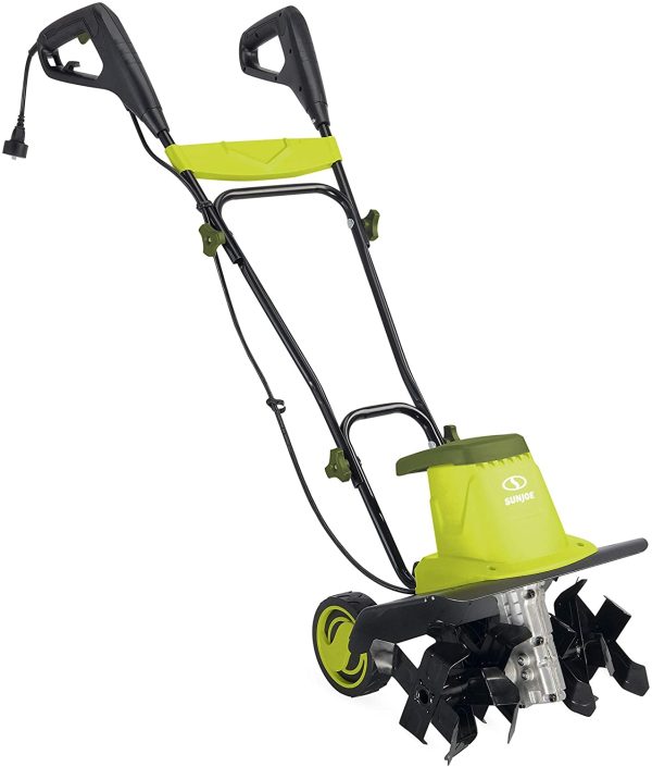 Sun Joe TJ604E 16-Inch 13.5-Amp Electric Garden Tiller/Cultivator, 3-Position Wheel Adjustment, 6-Steel Angled Tines, Maintenance-Free - Image 5