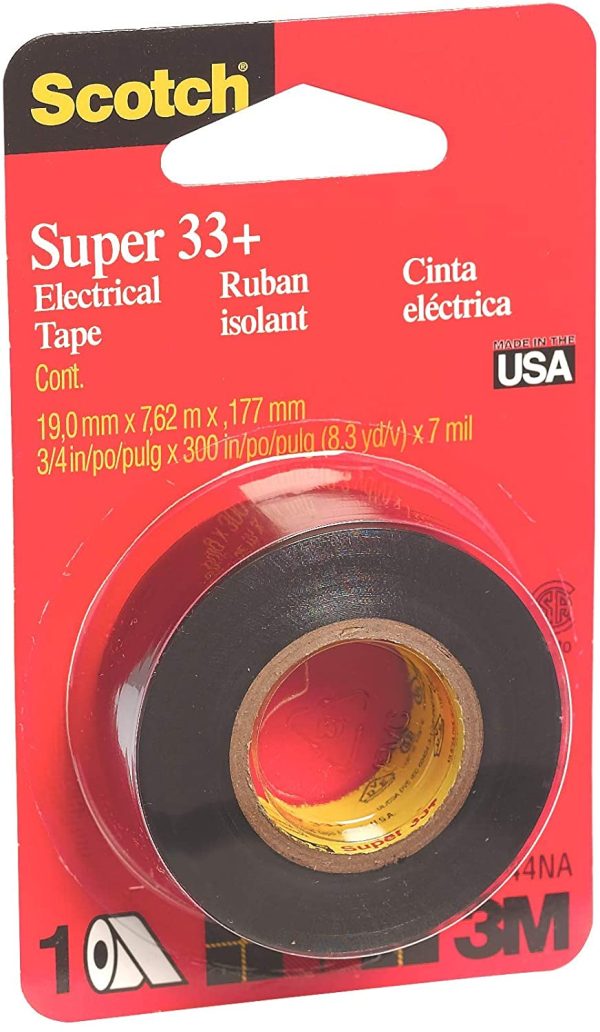 Scotch Super 33+ Electrical Tape, Vinyl-Plastic, 3/4 in x 300 in (3744) - Image 6