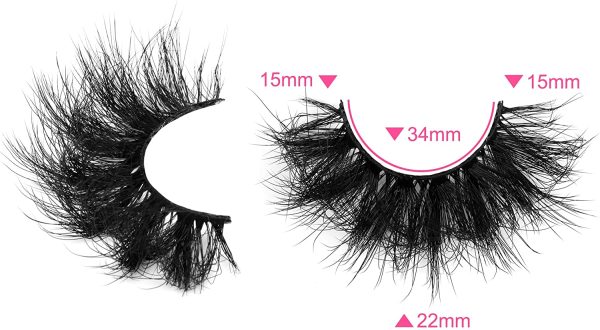 Newcally Eyelashes Fluffy 22MM Long Lashes Dramatic Thick Volume False Eyelashes 5D Curly Strip Russian Fake Eye Lashes Multipack 10 Pairs - Image 5