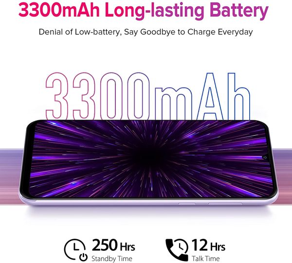 Note 6 Android Phone, Unlocked Cell Phones Canada, 6.1?? HD+ 32GB Smartphone Unlocked, Ultra-Slim Lightweight Cell Phone Dual SIM, 3G Mobile Phone Canada for Child & Senior (Purple) - Image 2