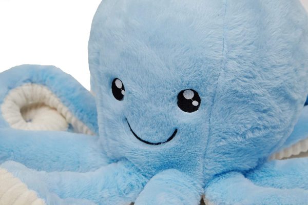 ZMUP Plush Cute Octopus Dolls Soft Stuffed Marine Animal for Boys Girls Birthday Presents (16 inch, Blue) - Image 6