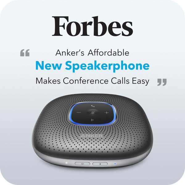 PowerConf Bluetooth Speakerphone, 6 Mics, Enhanced Voice Pickup, 24H Call Time, Bluetooth 5, USB C, Zoom Certified Bluetooth Conference Speaker, Compatible with Leading Platforms For Home Office - Image 4