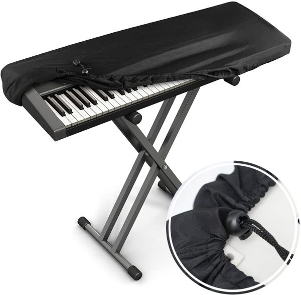 Xcellent Global Piano Keyboard Dust Cover for 61-Key Keyboard with Elastic Cord HG269 - Image 5