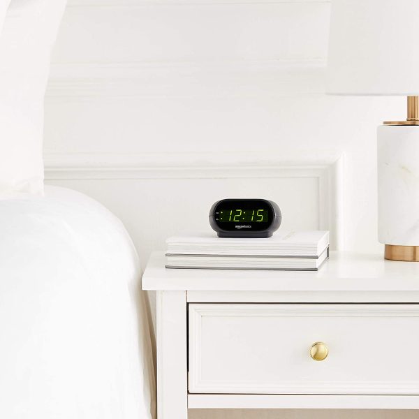 Small Digital Alarm Clock with Nightlight and Battery Backup, LED Display - Image 6