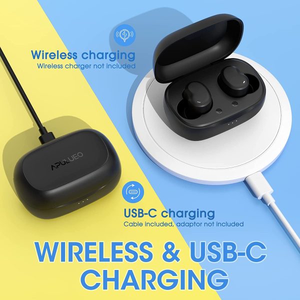 Wireless Earbuds, Bluetooth Earbuds in-Ear with Stereo Sound, Bluetooth Earphones w/IPX8 Waterproof/3 Modes/Type C & Wireless Charging, 36 Hrs Playtime Bluetooth Headphones for Work/Phone Calls - Image 9