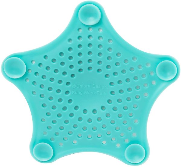 Umbra Starfish Drain Cover/Hair Catcher, Surf Blue - Image 2