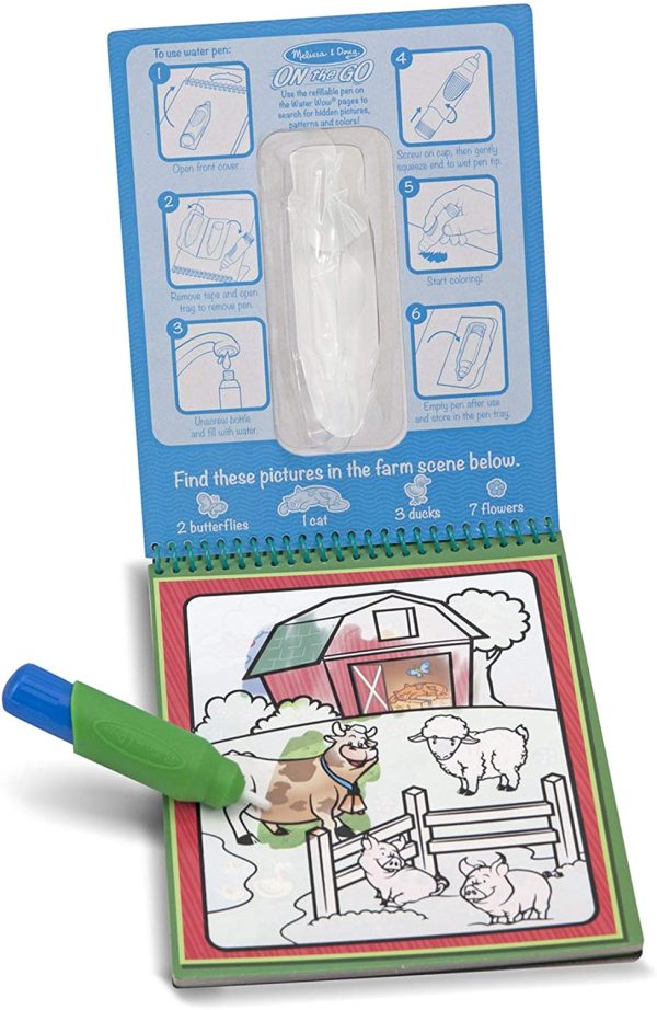 Melissa & Doug On The Go Water Wow! Reusable Water-Reveal Activity Pad - Animals - Image 5