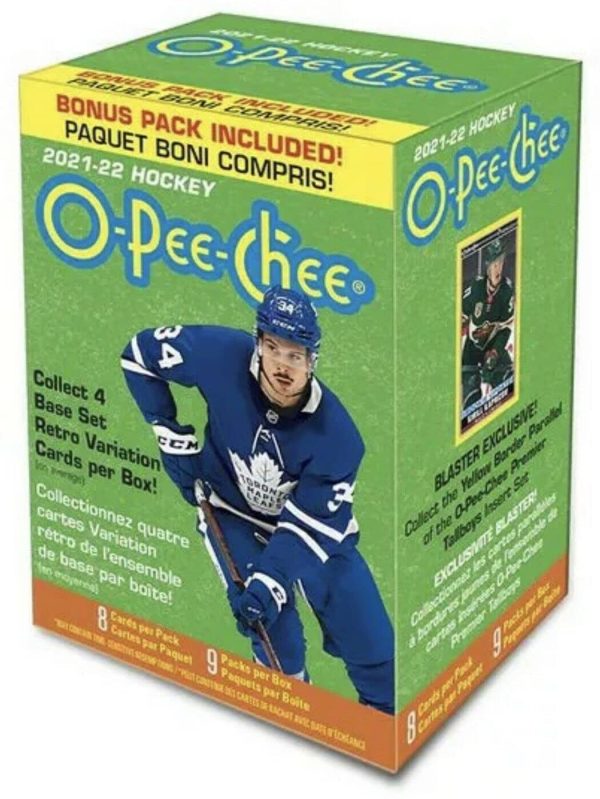 2021-22 UPPER DECK O-Pee-CHEE Hockey Blaster Box