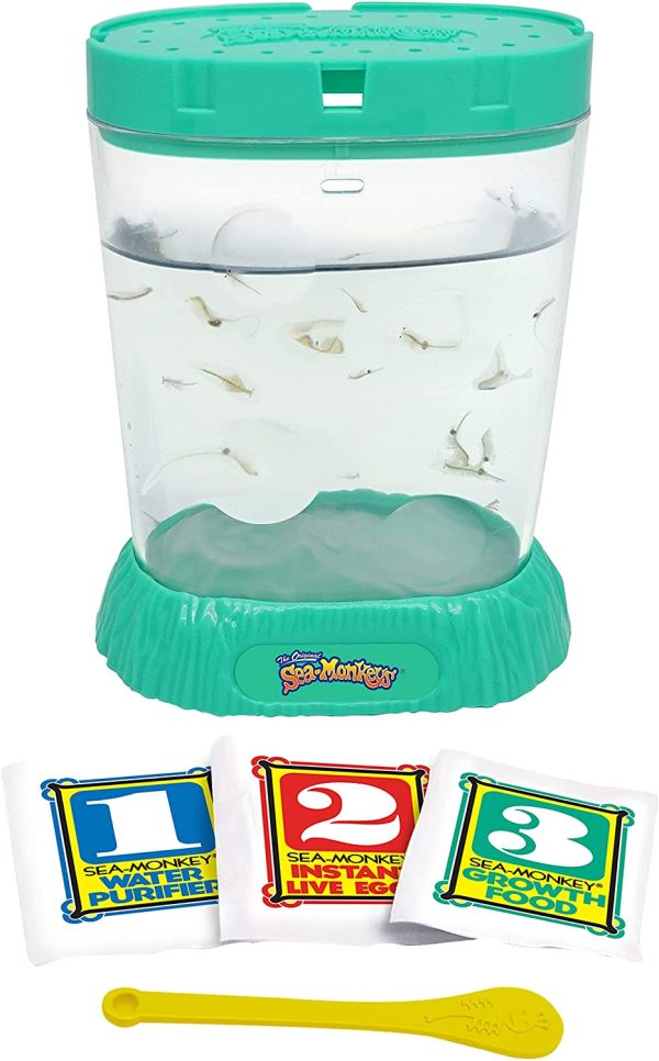 Sea-Monkeys Ocean Zoo - Tank with Starter Kit! Just Add Water! Create The Perfect Sea-Monkey Habitat! Color May Vary