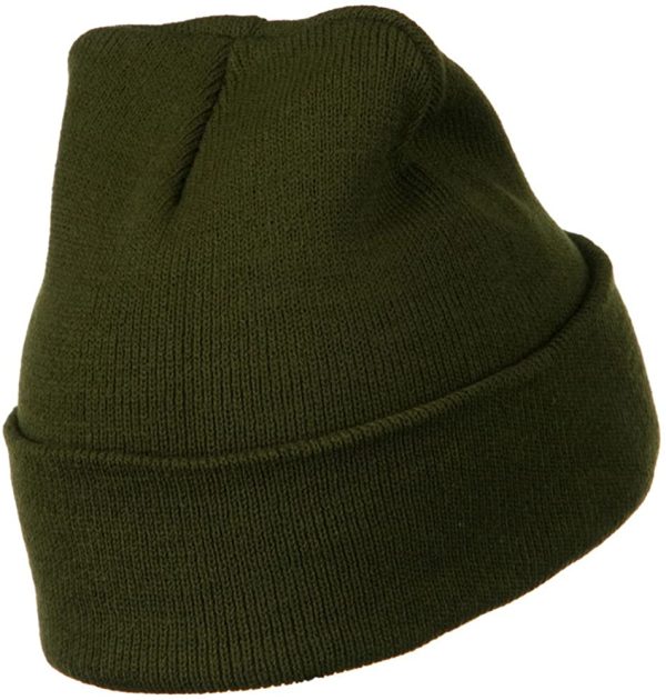 MG 12 Inch Long Knitted Beanie - Image 3