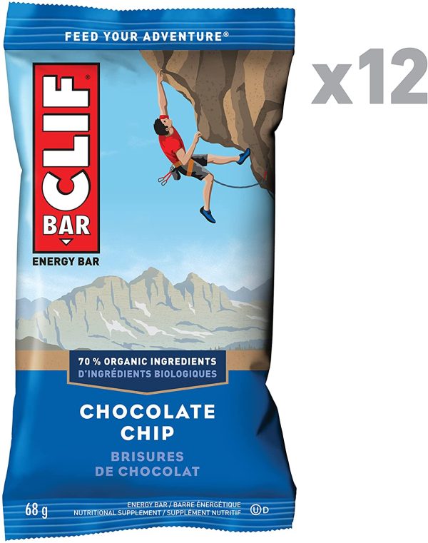 CLIF BAR - Energy Bars - Chocolate Chip - (68 Gram Protein Bars, 12 Count) - Image 9