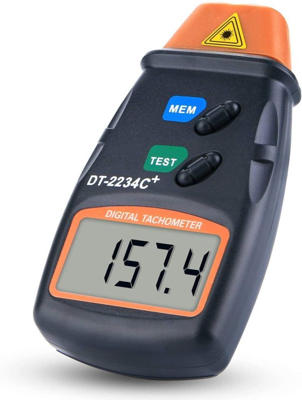 Automatic Non-Contact Digital LCD Laser Photo Tachometer RPM Tester Speed Meter - Image 4