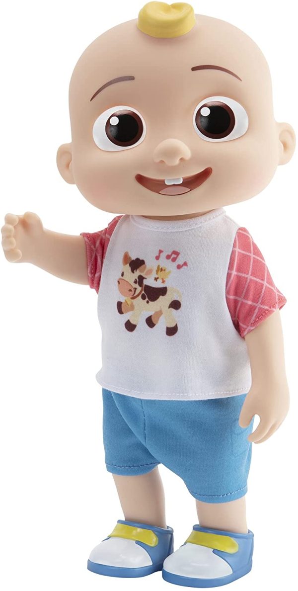 CoComelon Deluxe Interactive JJ Doll - Includes JJ, Shirt, Shorts, Pair of Shoes, Bowl of Peas, Spoon- Toys for Preschoolers - Image 4