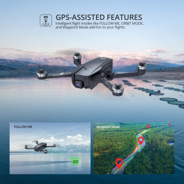 Holy Stone HS720E GPS Drone with 4K EIS UHD 130??FOV Camera for Adults Beginner, FPV Quadcopter with Brushless Motor, 2 Batteries 46 Min Flight Time, 5GHz Transmission, Smart Return Home, Follow Me - Image 6