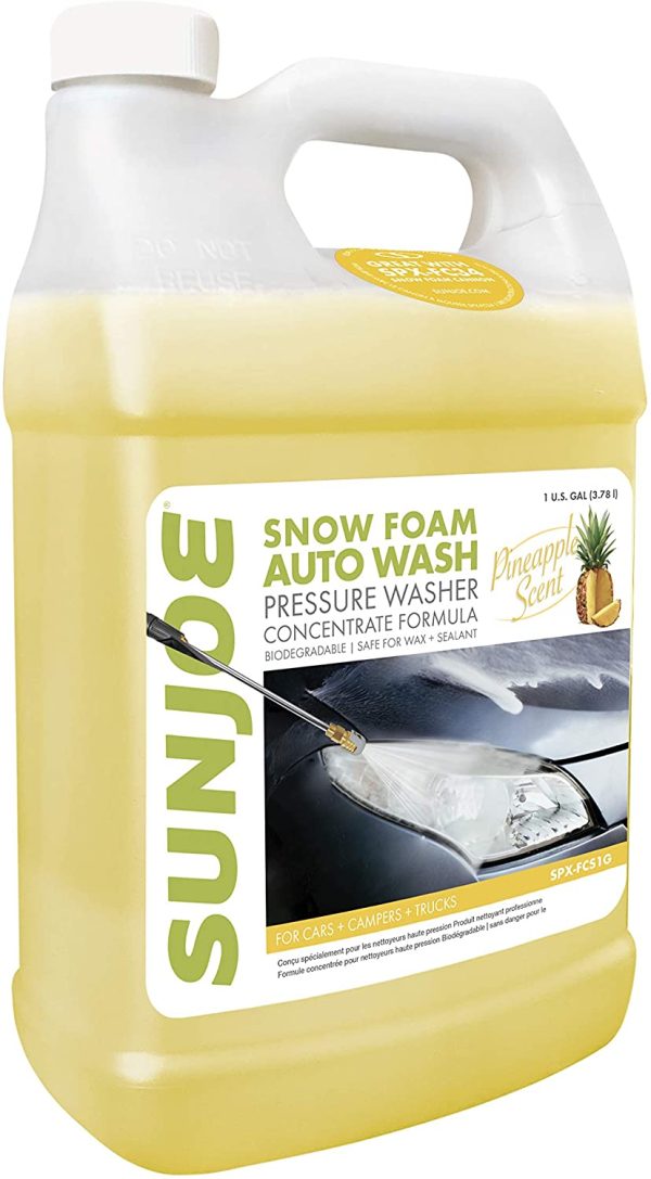 Sun Joe SPX-FCS1G Premium Snow Foam Cannon Pineapple Pressure Washer Rated Car Wash Soap and Cleaner, 1-Gallon - Image 3