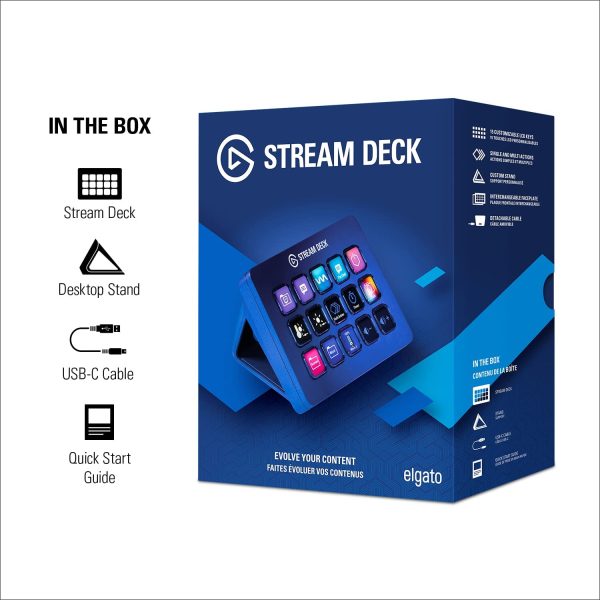 Stream Deck - Tactile Control Interface, 15 Customizable LCD Keys, Trigger Actions in apps, OBS, Twitch, YouTube and More, Detachable USB-C, Windows 10, macOS 10.13 or Later Black 10GBA9901 - Image 5