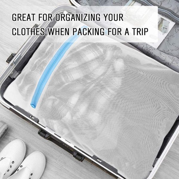 Mesh Laundry Bags for Delicates with Premium Zipper??3 Large & 3 Medium??Garment Clothing Washing Bags for Lingerie, Socks, Laundry, Blouse, Bra, Hosiery, Stocking, Underwear, Travel Storage Organize Laundry Net Bag - Image 6