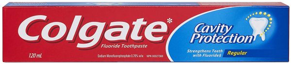 Colgate Cavity Protection Fluoride Toothpaste, Regular, 4 count X 120 mL/count - Image 5