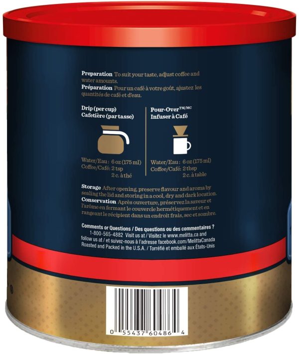 MELITTA Traditional Medium Roast Coffee, Ground Coffee, 100% Arabica Coffee Beans, Premium Coffee, , 930 g - Image 6