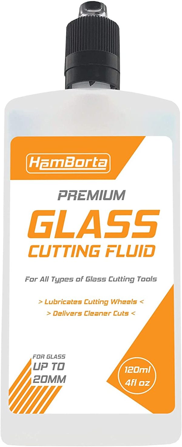 ? Glass Cutting Oil 120ml 4 Fl Oz - Professional Glass Cutter Oil for Glass Cutters & Bottle Cutter Lubricant, Use Glass Cutting Fluid on Glass Panes, Mirrors, Glass Tiles & Stained Glasses