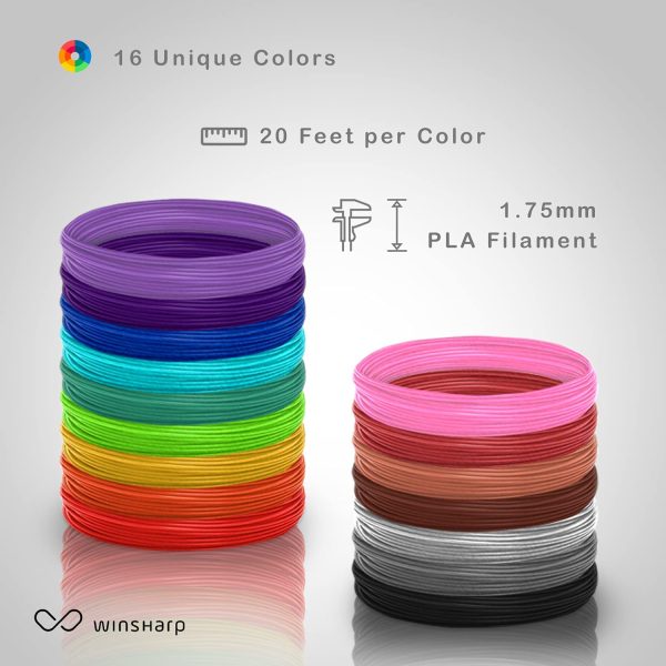 3D Pen Filament Kit Refills for 3D Pens- PLA 1.75mm Filament Color Pack | Create Professional Art with 3D Pen Refills for Kids and Adults - Image 4