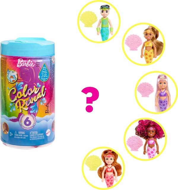 Barbie Color Reveal Mermaid Doll Assortment. - Image 3