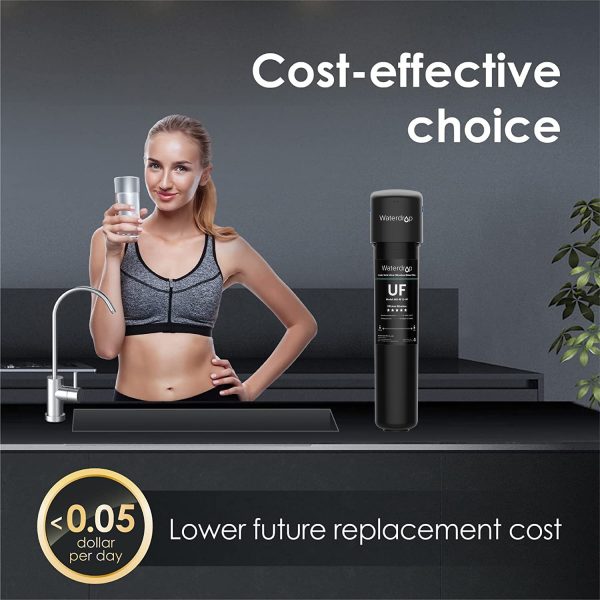 0.01 ??m Ultra Filtration Under Sink Water Filter System, 16K Gallons Chlorine Reduction Capacity, with Dedicated Faucet, USA Tech, 15UB-UF - Image 2