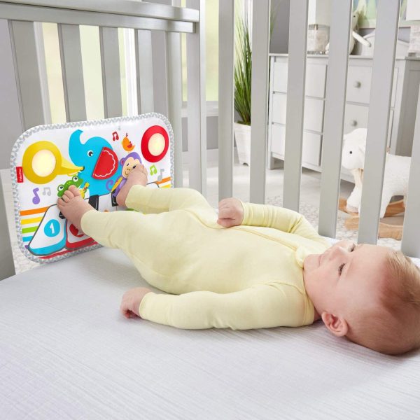 Fisher-Price Smart Stages Kick & Play Piano, Crib-Attaching Baby Toy