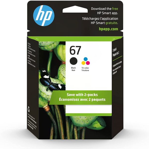 Original HP cInk Cartridges (2-Pack) | Works with HP DeskJet 1255, 2700, 4100 Series, HP Envy 6000, 6400 Series | Eligible for Instant Ink | 3YP29AN - Image 2