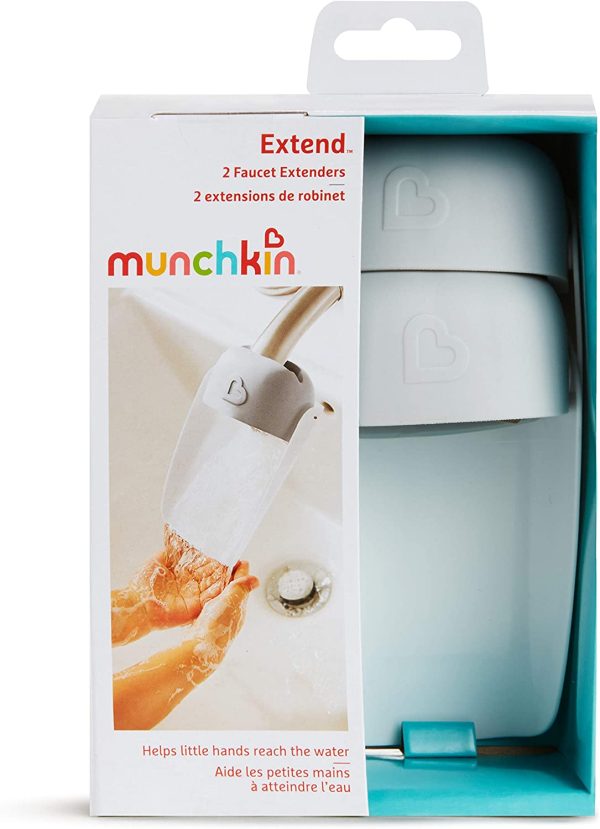 Munchkin Faucet Extender 2 Piece Set, Grey - Image 2