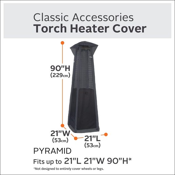 Classic Accessories 55-560-010401-00 Pyramid Torch Heater Cover, Black - Image 4