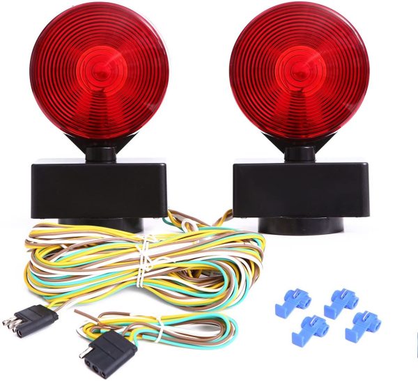 12V Two Sided Magnetic Towing Light Kit for Trailer RV Boat Truck -Magnetic Strength 55 Pounds - Image 9