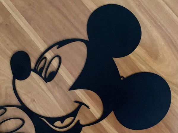 Personalized Mickey Mouse Sign Minnie Mouse Silhouette Custom Name Sign Metal Wall Art Disney Wall Hanging Plaque Gift for Kids Baby Room Nursery Wall Decor Home Decorations Handmade Birthday Present - Image 9