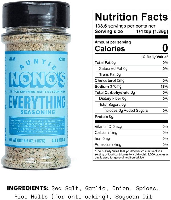 Auntie Nono's Everything Seasoning - Perfect Natural Flavor Food Seasoning for Veggies, Steaks, Roasts, Chops, Chicken, Fish, Oysters, Mussels, Eggs, and just about everything else - Image 6