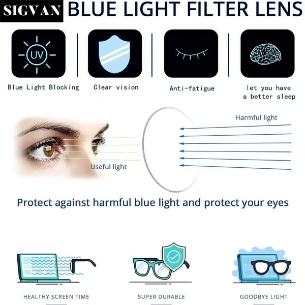 SIGVAN Ladies Reading Glasses Blue Light Blocking Spring Hinge Fashion Pattern Print Eyeglasses for Women - Image 7