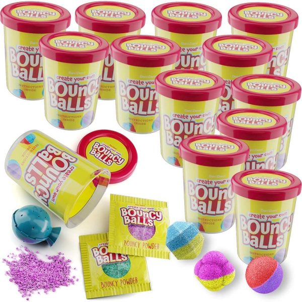 Make Your Own Bouncy Ball Kit - 12 Individual Kits - Science Party Favors - Fun DIY Arts and Crafts for Kids - STEM Projects - Cool Birthday Party Activities for Kids - Create 12 Crystal Balls - Image 8