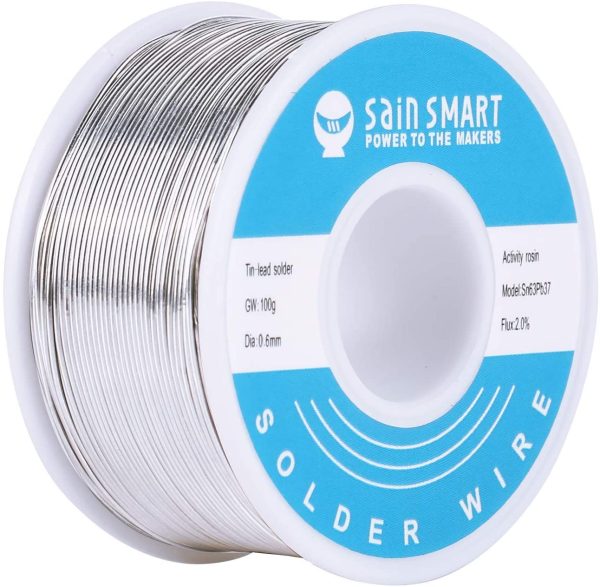 0.6mm Solder Wire 63/37 Tin/Lead Sn63Pb37 with Flux Rosin Core for Electrical Soldering (100g /0.22lbs) - Image 3