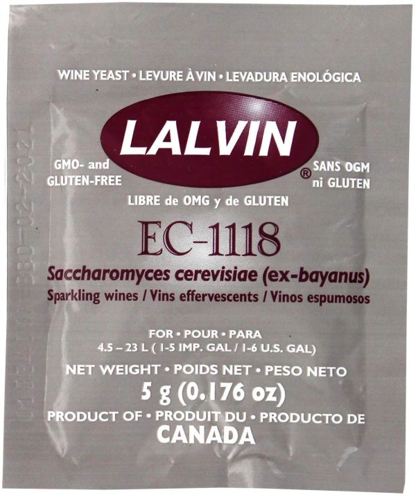 Yeast EC-1118 ?C 5g 100/box - Image 2