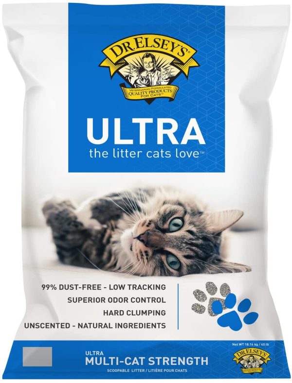 Precious Cat Ultra Premium Clumping Cat Litter, 40 lb Bag