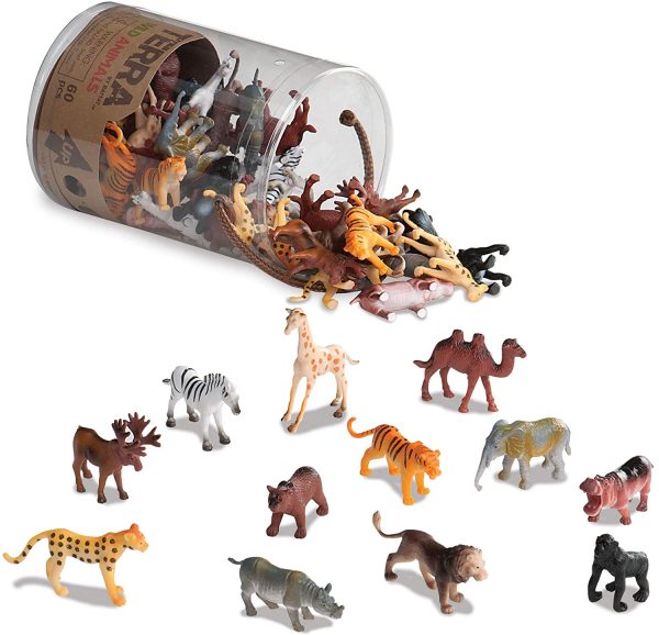 Terra by Battat ?C Wild Animals ?C Assorted Miniature Wild Animal Toys for Kids 3+ (60 Pc) Multi, 2" - Image 4