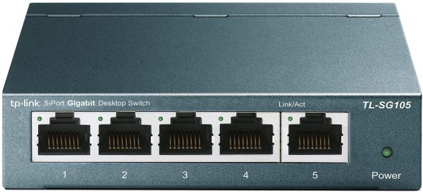 TP-Link TL-SG105 5 Port Gigabit Unmanaged Ethernet Network Switch, Ethernet Splitter, Plug and Play, Fanless Metal Design, Shielded Ports, Traffic Optimization, Limited Lifetime Protection - Image 2