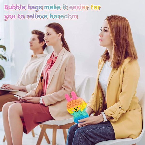 ProCover Pop Bag It Fidget Toys for Girls, Push Bubble Pops Shoulder Bag Purse Fidget School Supplies, Popping Popper Sensory Figetsss Toys for Woman, Figit Puppets Game for Autism to Relieve Stress - Image 7