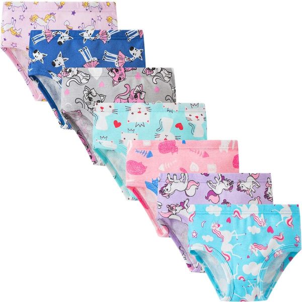 Cczmfeas Girls Kids Toddler Hipster Briefs Super Soft 100% Cotton Underwear Panties - Image 4